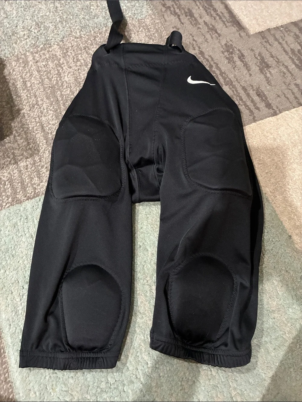 Nike Kids Black Padded Jogger Football Bottoms